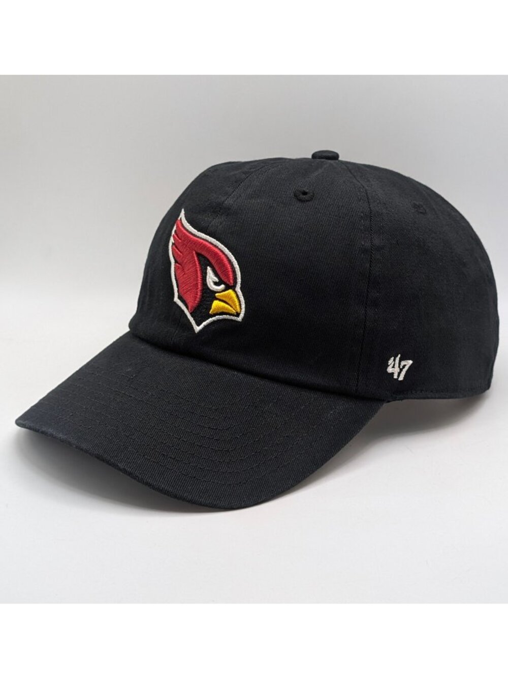 Arizona Cardinals 47 Brand Black Red Hat Dad Cap Strap Back '47 NFL Football